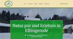 Desktop Screenshot of campingambrocken.de